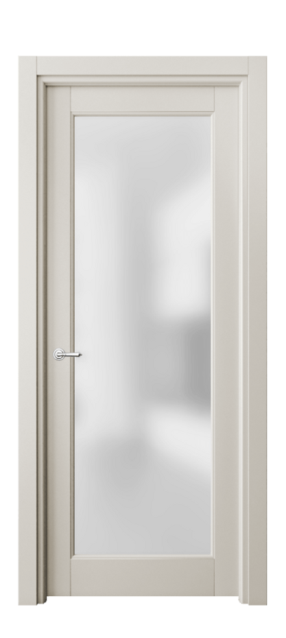 Межкомнатная дверь Тоскана Ромбо 6300 Матовый облачно-серый Сатинированное стекло Цена 92299 ₽ | Volhovec