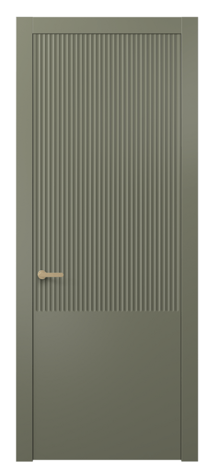 Межкомнатная дверь Альба 8646 Матовый оливковый тёмный  Цена 40199 ₽ | Volhovec