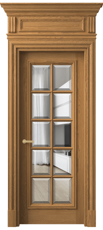 Дверь межкомнатная Antique 7310 Дуб солнечный матовый Прозрачное стекло с фацетом КЭП + Объёмный фриз + Карниз ДСЛ.М Цена 295549 ₽ Наличники уже входят в базовый комплект. Фабрика дверей Волховец 8 (800) 551 43 19 Межкомнатная дверь Antique 7310 Дуб солнечный матовый Прозрачное стекло с фацетом Цена 295549 ₽ | Volhovec