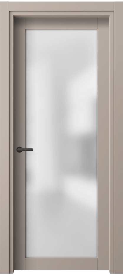 Межкомнатная дверь Нео 2102 ПЭТ серо-коричневый  Сатинированное стекло Цена 26649 ₽ | Volhovec