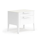 Тумба прикроватная Piega 2 ящика Матовый светло-серый