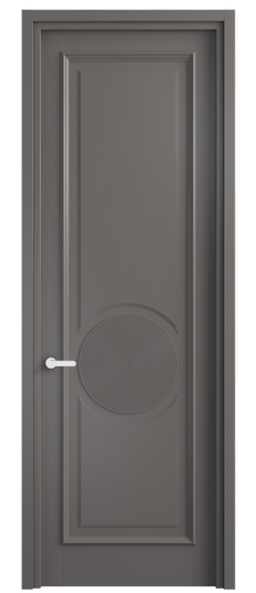 Дверь межкомнатная 6719 МКЛС . Цвет Матовый классический серый. Материал Гладкая эмаль. Коллекция Шарм. Картинка.