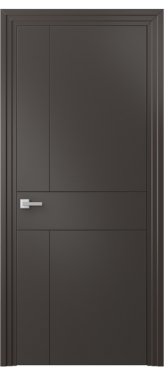 Дверь межкомнатная АКП 8056 МАН Матовый антрацит. Цвет Матовый антрацит. Материал Гладкая эмаль. Коллекция Линия. Картинка.