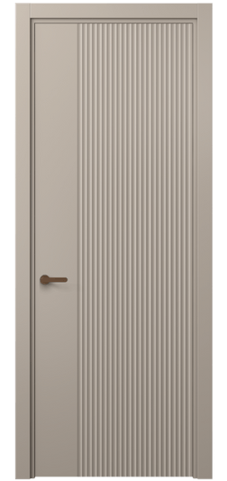 Дверь межкомнатная 8643 МБСК . Цвет Матовый бисквитный. Материал Гладкая эмаль. Коллекция Альба. Картинка.