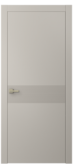 Дверь межкомнатная 8041 МСБЖ. Цвет Матовый светло-бежевый. Материал Гладкая эмаль. Коллекция Линия. Картинка.
