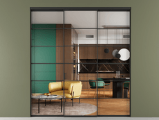 Перегородка Формато внутри проёма 3 створки