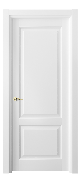 Дверь межкомнатная 0741 МБЛ . Цвет Матовый белоснежный. Материал Гладкая эмаль. Коллекция Лигнум. Картинка.