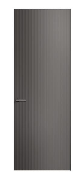 Дверь межкомнатная 8201 МКЛС. Цвет Матовый классический серый. Материал Гладкая эмаль. Коллекция Вельвет. Картинка.